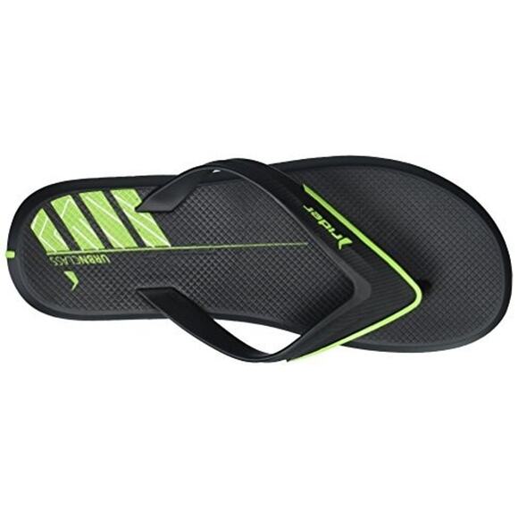 Rider Sandals Men's RiderUltra Flip-Flop Black/Green Size 13 Medium US New - Picture 2 of 14